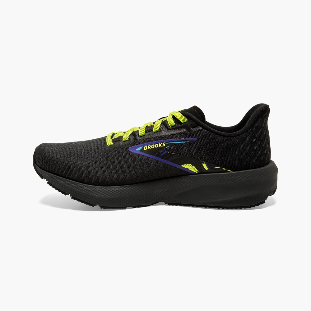 Chaussures Running Route Brooks Launch 10 Blanche Noir Homme | TXT-4556220